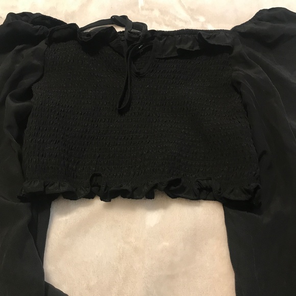 Long sleeve cropped top - Picture 1 of 2